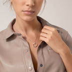 [LUXE JEWELRY] JUSTE NECKLACE HALF DIAMOND