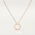[LUXE JEWELRY] LOVE NECKLACE 16MM 3 DIAMONDS