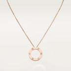 [LUXE JEWELRY] LOVE NECKLACE 16MM 3 DIAMONDS