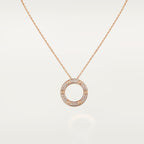 [LUXE JEWELRY] LOVE NECKLACE 16MM  FULL DIAMOND