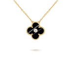 [Luxe]CLOVER 15MM DIAMOND SINGLE FLOWER NECKLACE COLLECTION