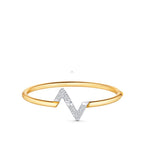 [LUXE JEWELRY]VOLTE UPSITE DOWN GOLD DIAMOND BRACELET