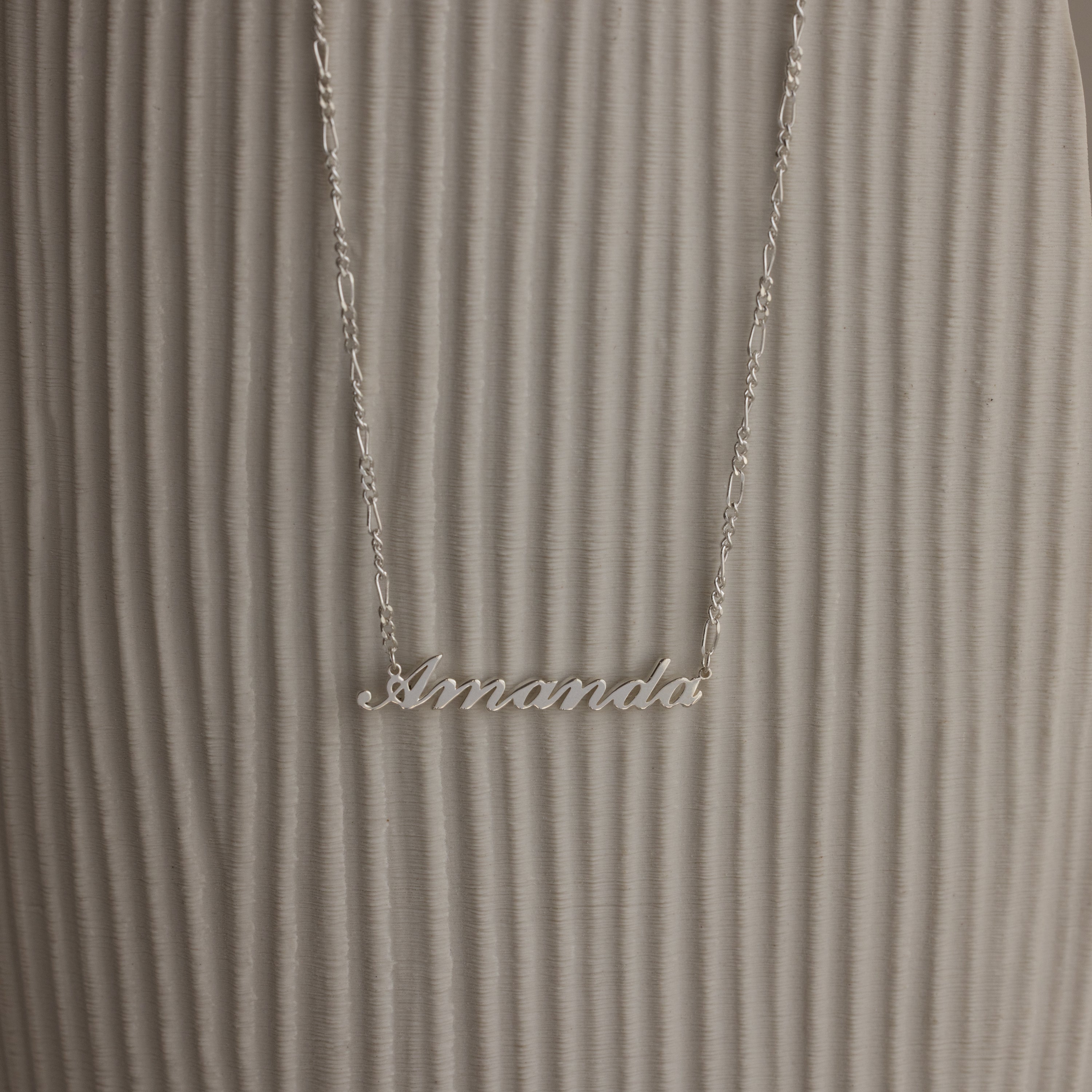 Carrie Figaro Chain Name Necklace