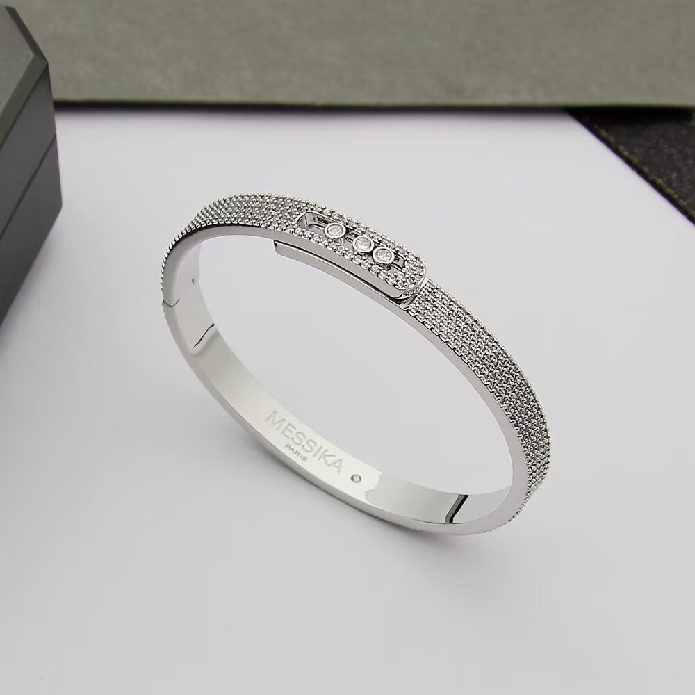 [LUXE JEWELRY]Move Noa Full Pavé Diamond Bangle Bracelet