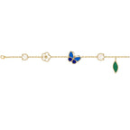 [LUXE JEWELRY] LUCKY SPRING BUTTERFLY 5 MOTIF BRACELET
