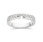 [LUXE JEWELRY]ALLIANCE LIENS VIDENCE PAVED DIAMOND 4MM RING