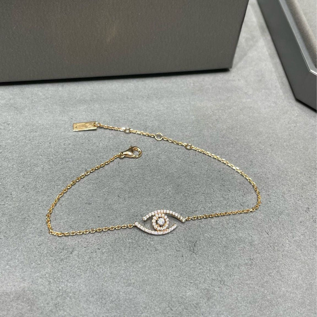 [LUXE JEWELRY]Lucky Eye Pave-Set Diamond Bracelet