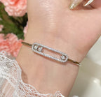 [Luxe Jewellery] Move Pavé Diamond Bangle Bracelet M