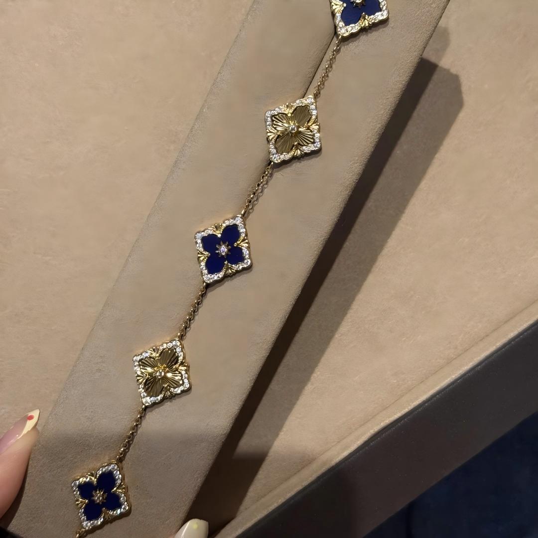 [LUXE JEWELRY] OPERA 5 MOTIFS TULLE ENAMEL BRACELET