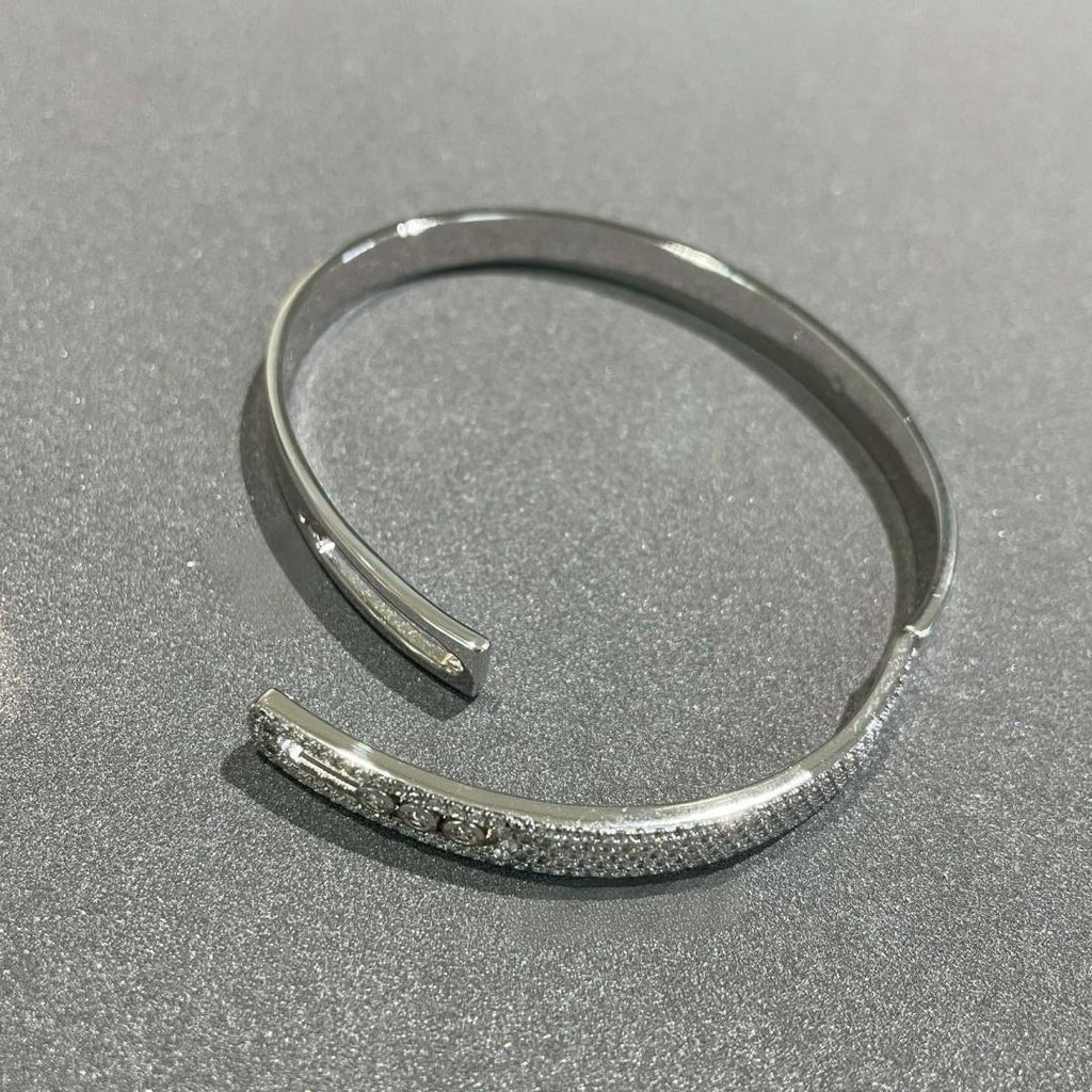 [LUXE JEWELRY]Move Noa Rose Gold Pavé Diamond Bangle Bracelet