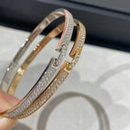 [LUXE JEWELRY]LIENS VIDENCE DIAMOND PAVED BRACELET