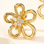 [LUXE JEWELRY] Flowerlace Earring Diamond 5 stones