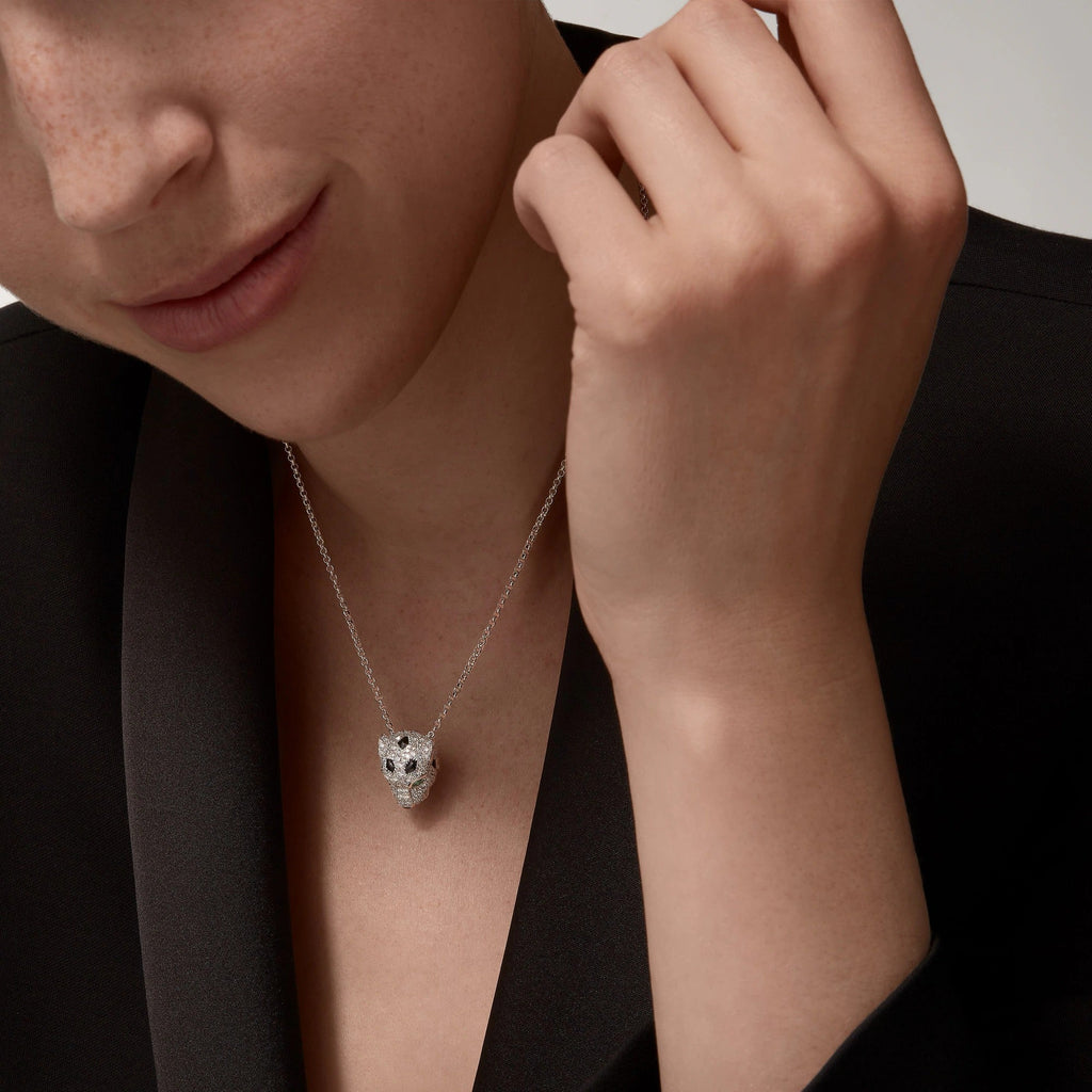 [LUXE JEWELRY] PANTHERE FULL DIAMOND NECKLACE