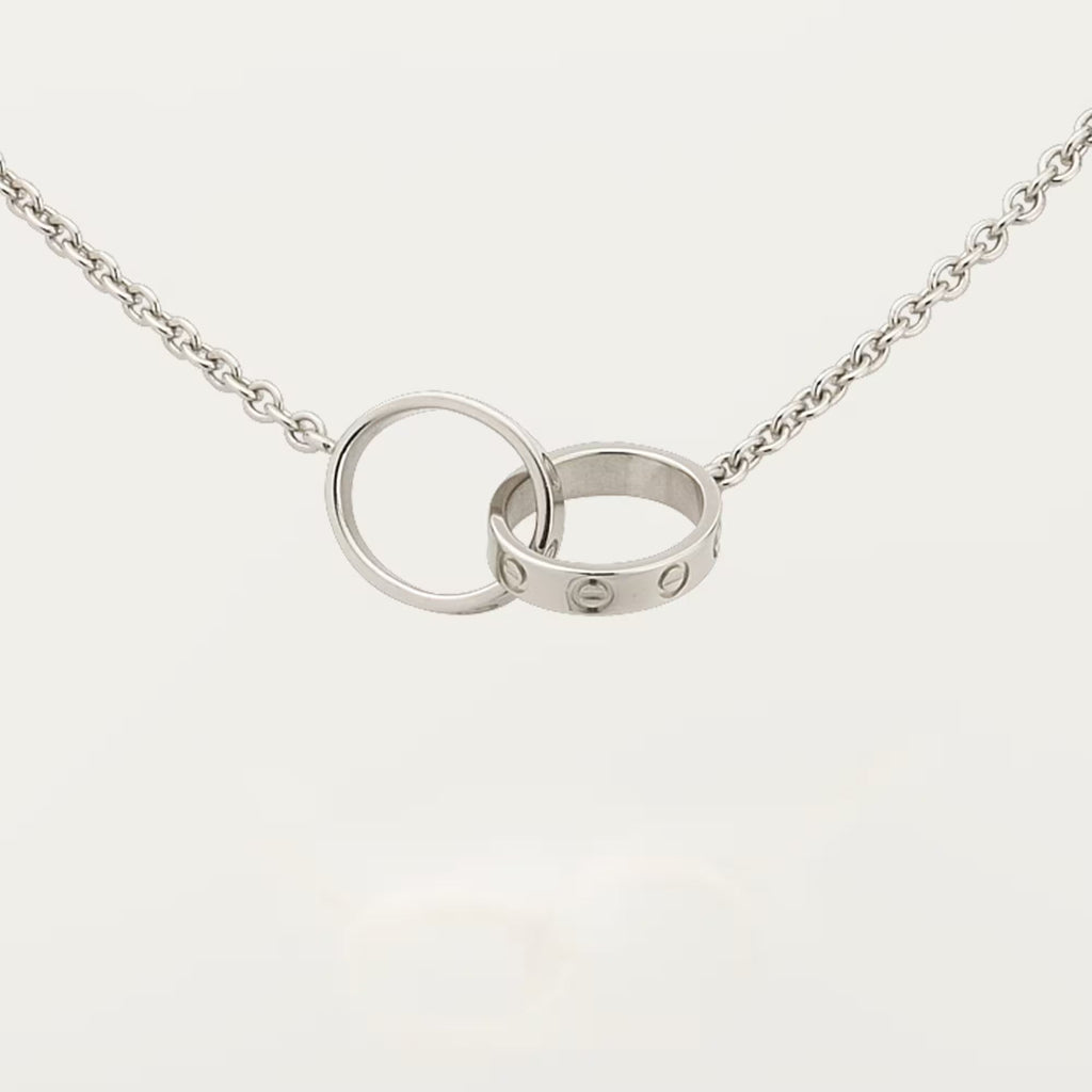 [LUXE JEWELRY] LOVE DOUBLE RING NECKLACE