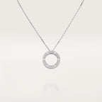 [LUXE JEWELRY] LOVE NECKLACE 16MM  FULL DIAMOND