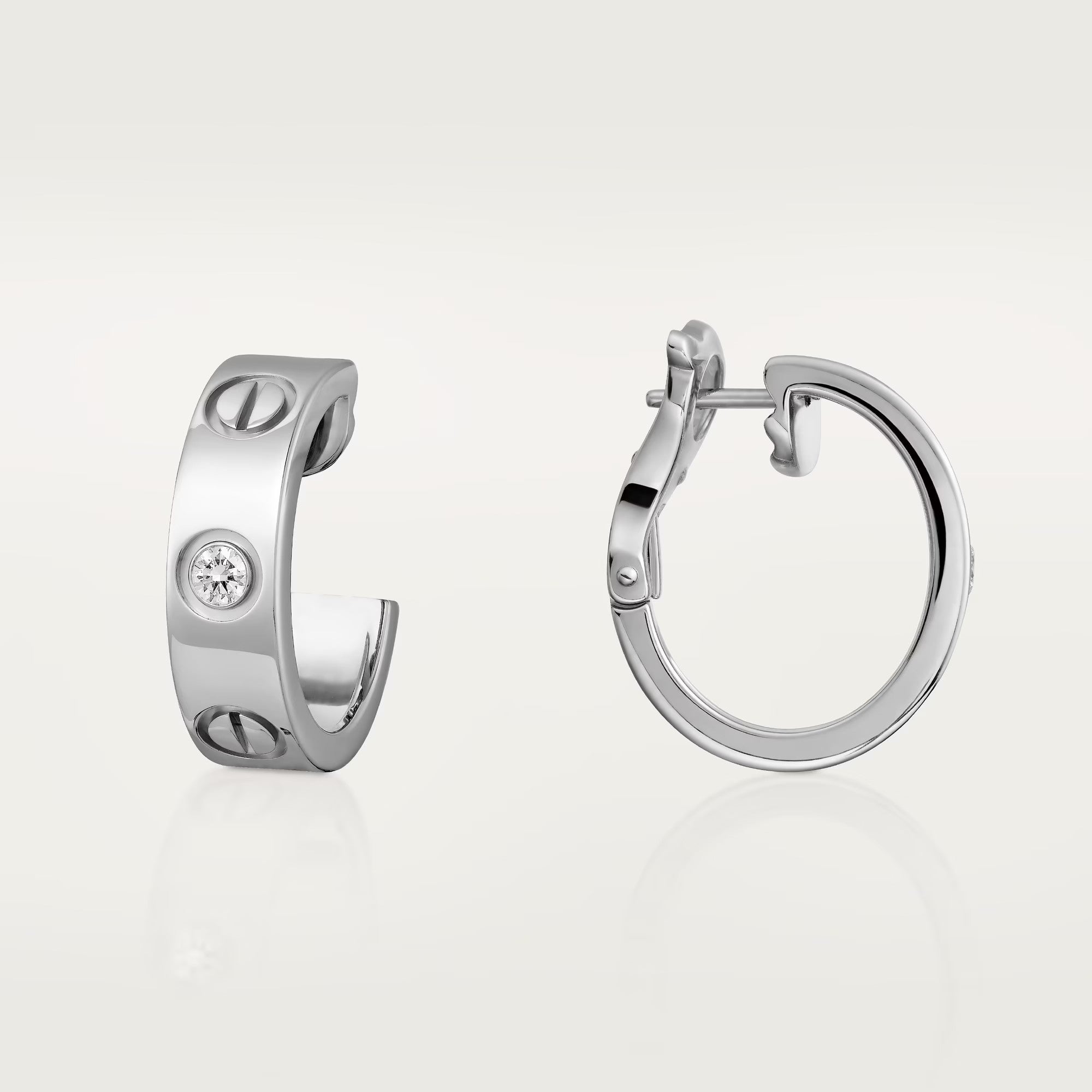 [LUXE JEWELRY] LOVE EARRINGS 5.7MM 2 DIAMONDS