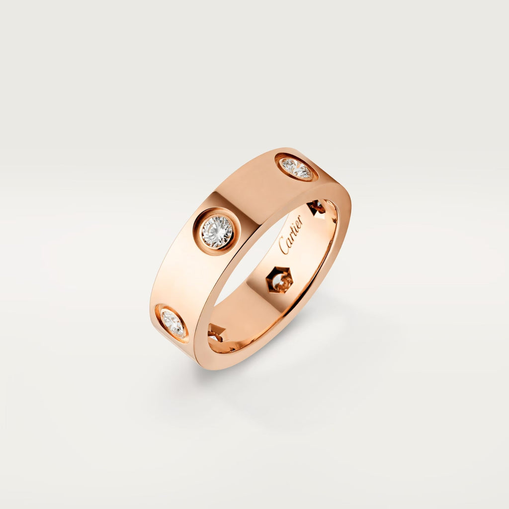 [LUXE JEWELRY] LOVE 5.5MM 6 DIAMOND RING