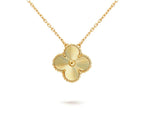 [LUXE JEWELRY]CLOVER 15MM SINGLE FLOWER NECKLACE COLLECTION