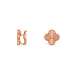 [LUXE JEWELRY]CLOVER 15MM MOP EARRINGS COLLECTION