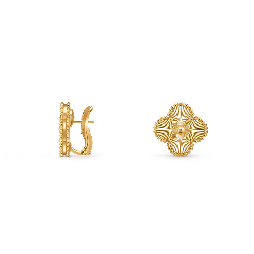 [LUXE JEWELRY]CLOVER 15MM MOP EARRINGS COLLECTION