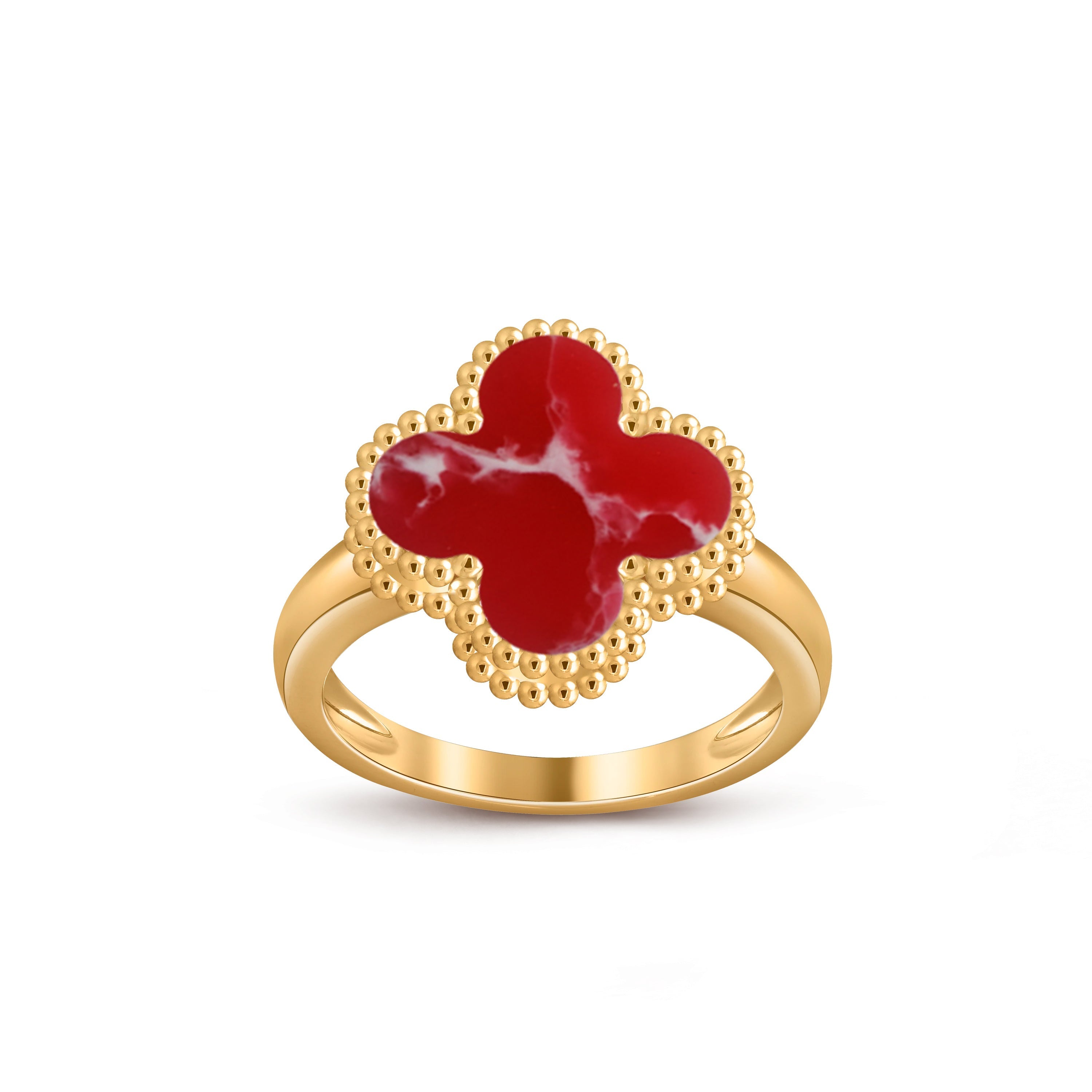 [LUXE JEWELRY]CLOVER RING GOLD COLLECTION