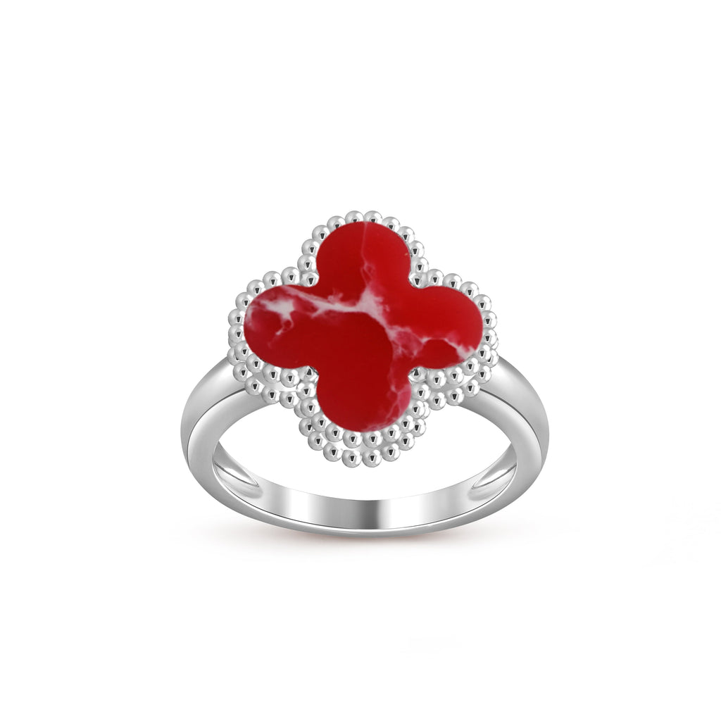 [LUXE JEWELRY]CLOVER SILVER RING COLLECTION