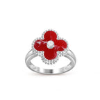 [LUXE JEWELRY]CLOVER SILVER DIOMND RING COLLECTION