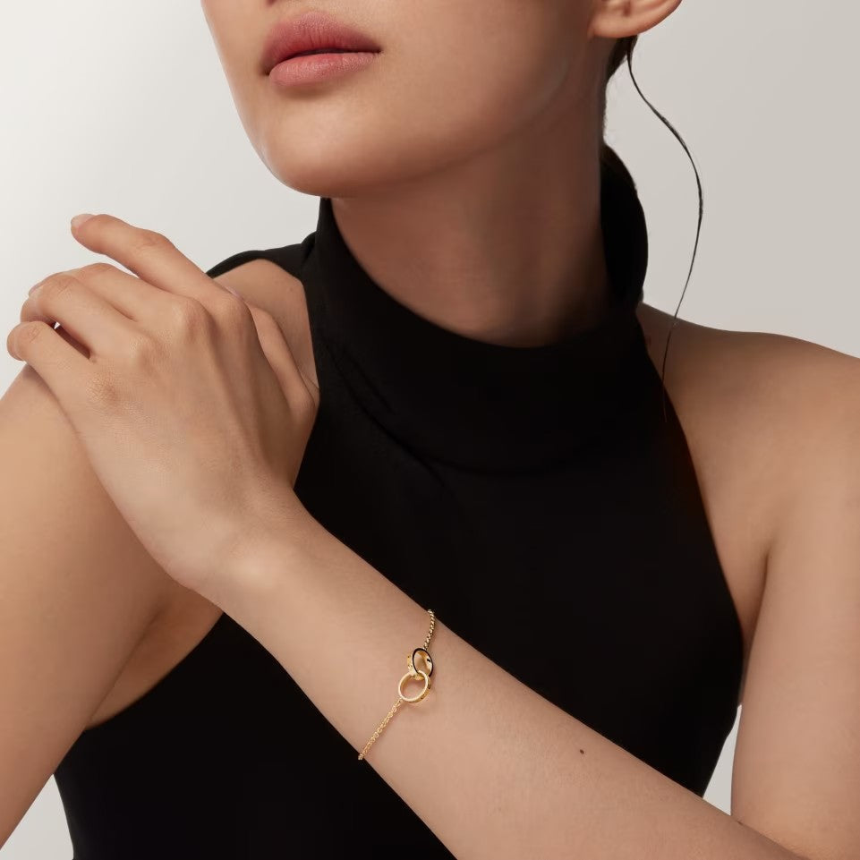 [LUXE JEWELRY] LOVE BRACELET DOUBLE RING