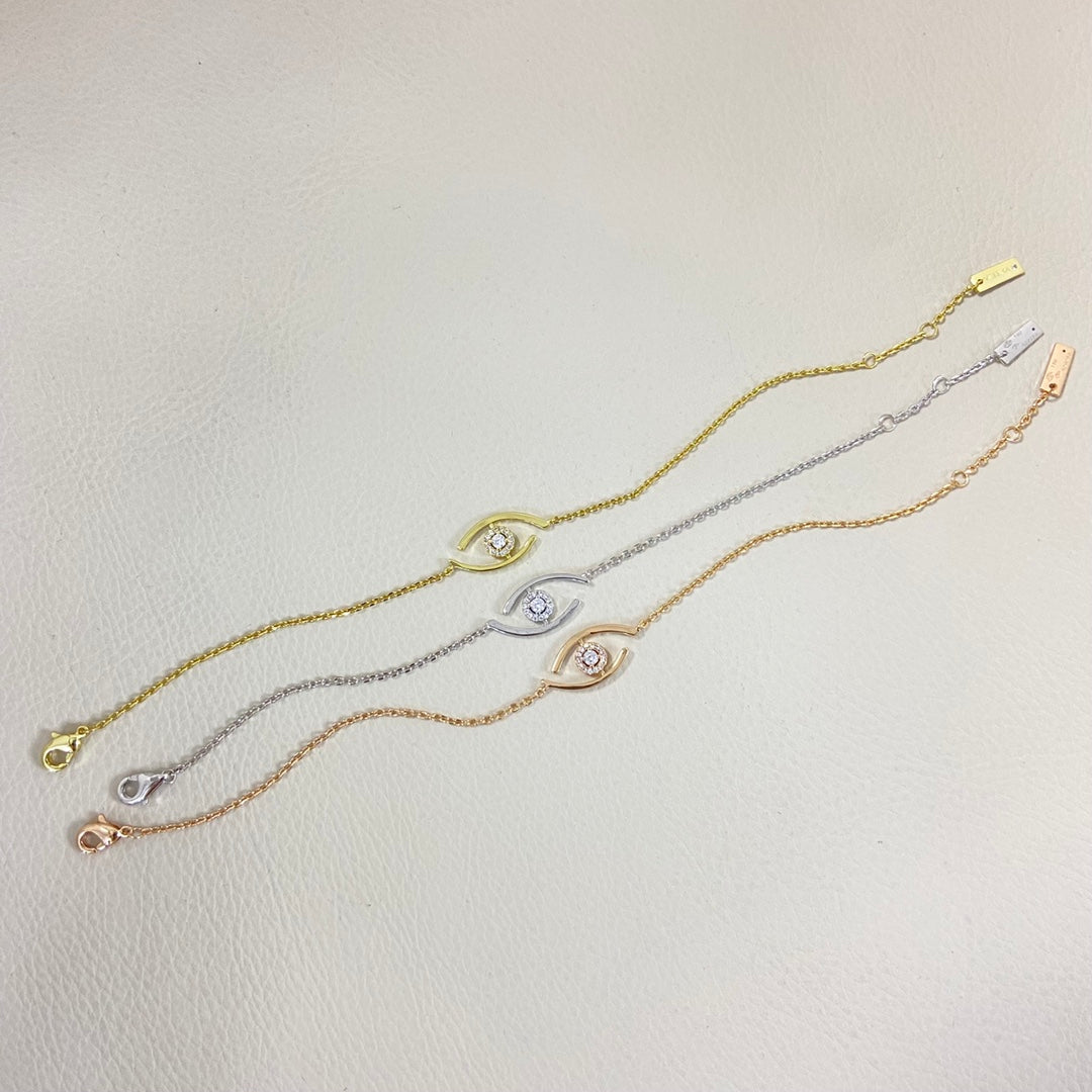 [LUXE JEWELRY]Lucky Eye Pave-Set Diamond Bracelet