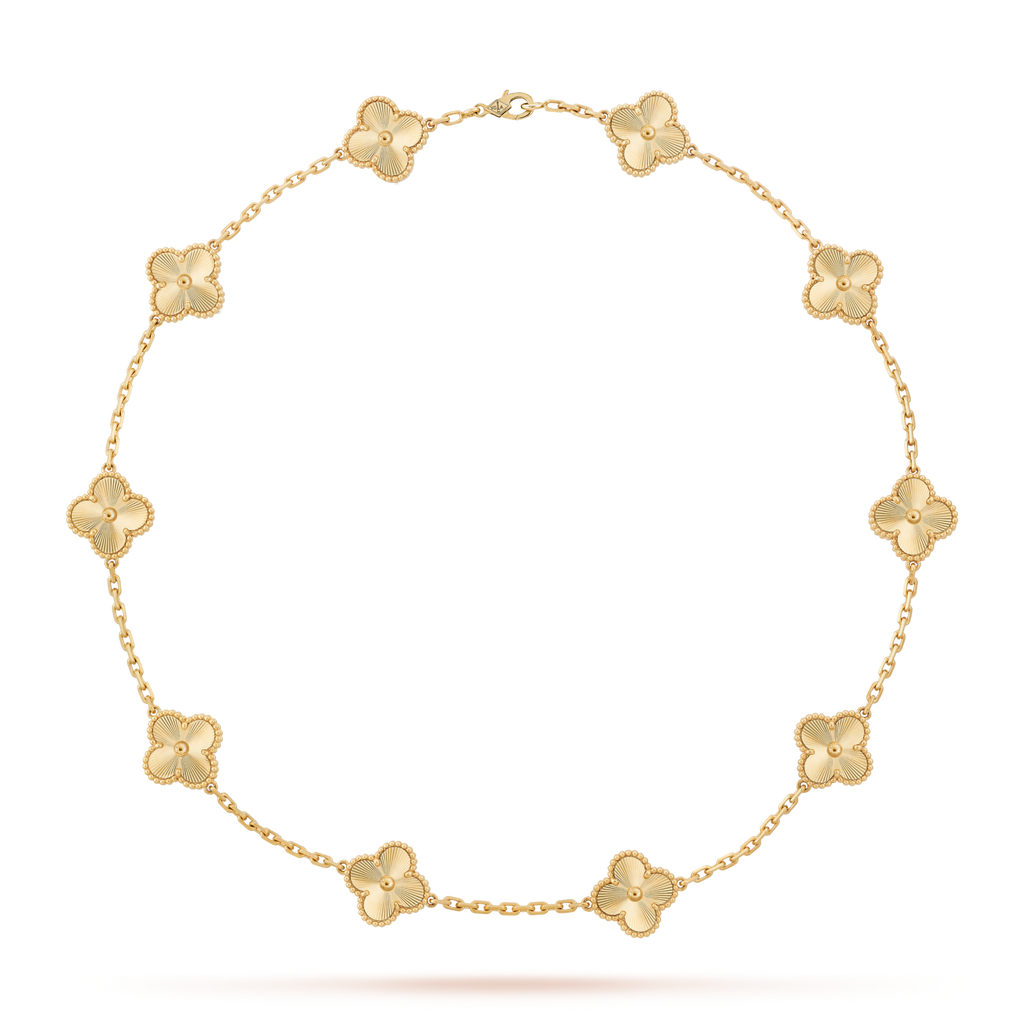 [LUXE JEWELRY]CLOVER 10 MOTIFS LASER NECKLACE