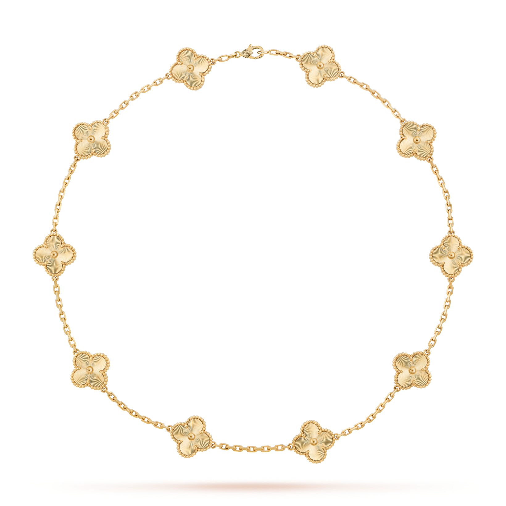 [LUXE JEWELRY]CLOVER 10 MOTIFS LASER NECKLACE