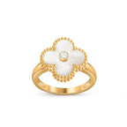 [LUXE JEWELRY]CLOVER DIAMOND RING GOLD COLLECTION