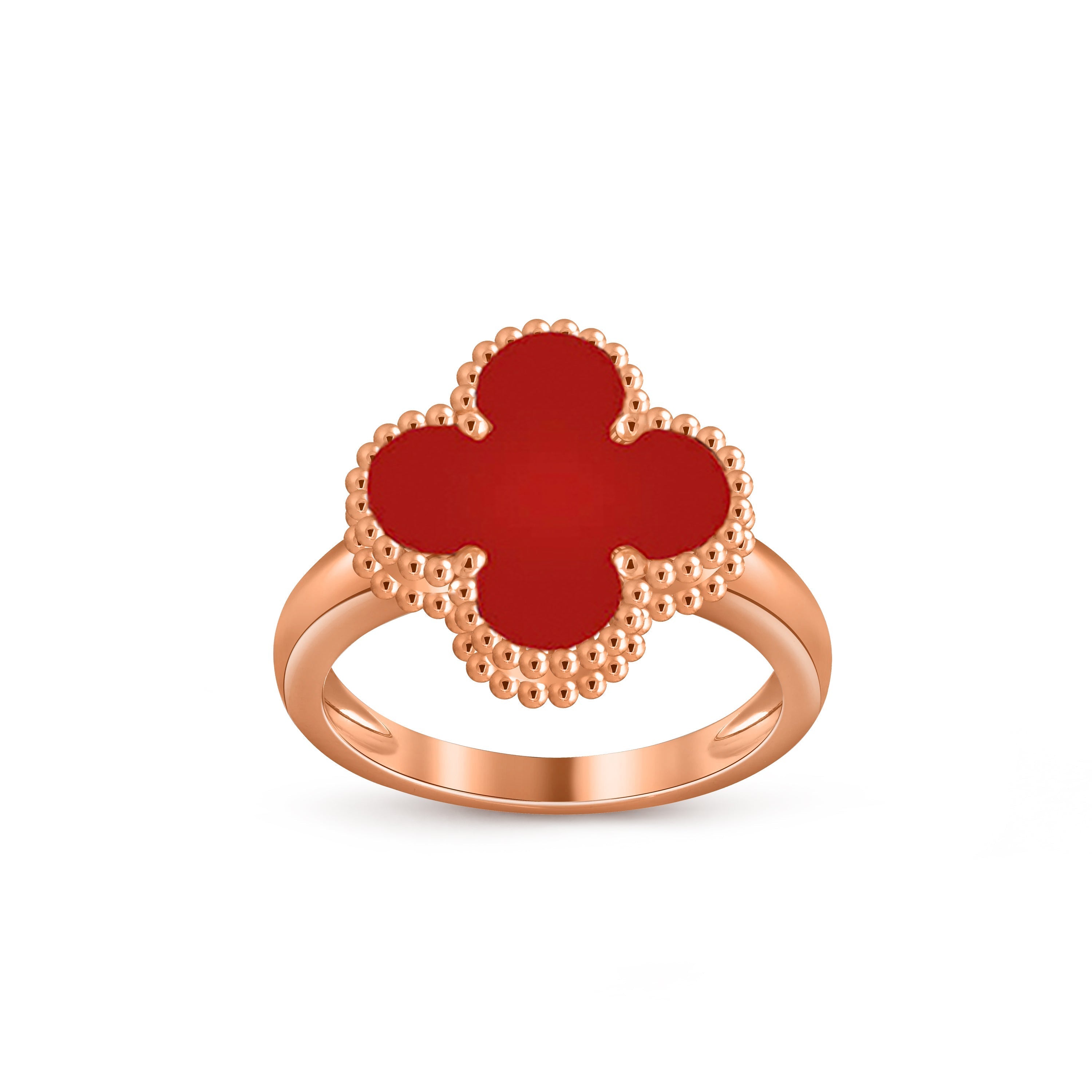 [LUXE JEWELRY]CLOVER RING ROSE GOLD COLLECTION