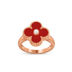 [LUXE JEWELRY]CLOVER DIAMOND RING ROSE GOLD COLLECTION