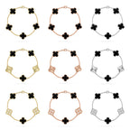 [Luxe] CLOVER 5 MOTIF ONYXS BRACELET COLLECTION