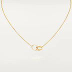 [Luxe]LOVE NECKLACE DOUBLE RING GOLD