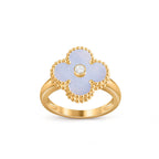 [LUXE JEWELRY]CLOVER DIAMOND RING GOLD COLLECTION