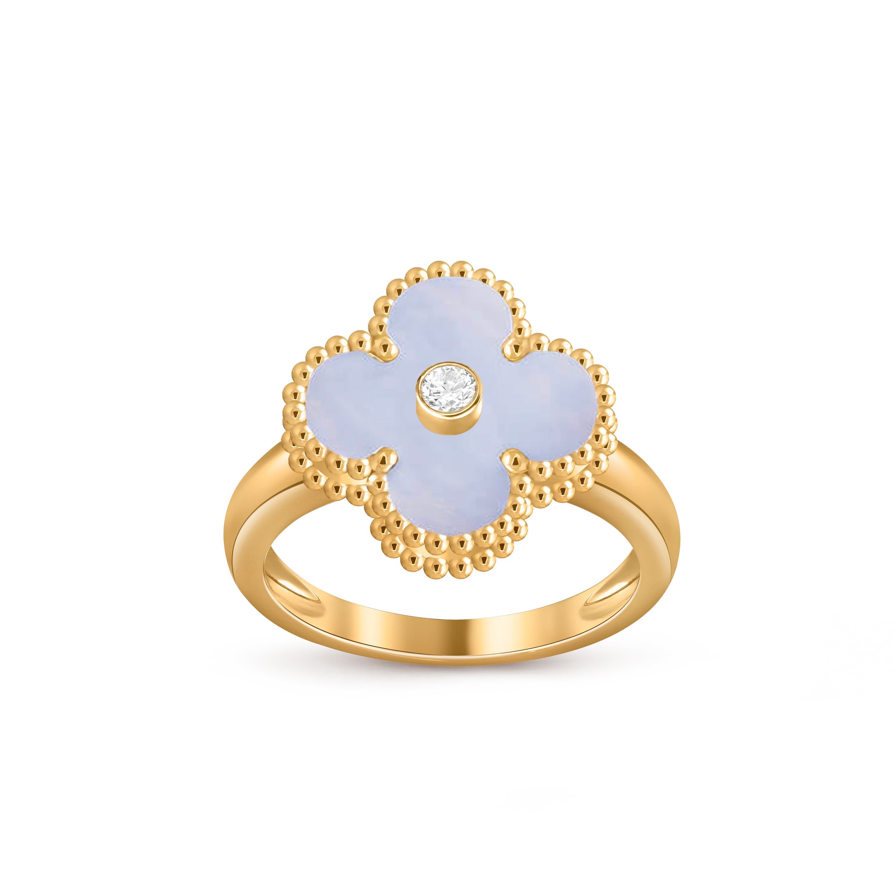[LUXE JEWELRY]CLOVER DIAMOND RING GOLD COLLECTION