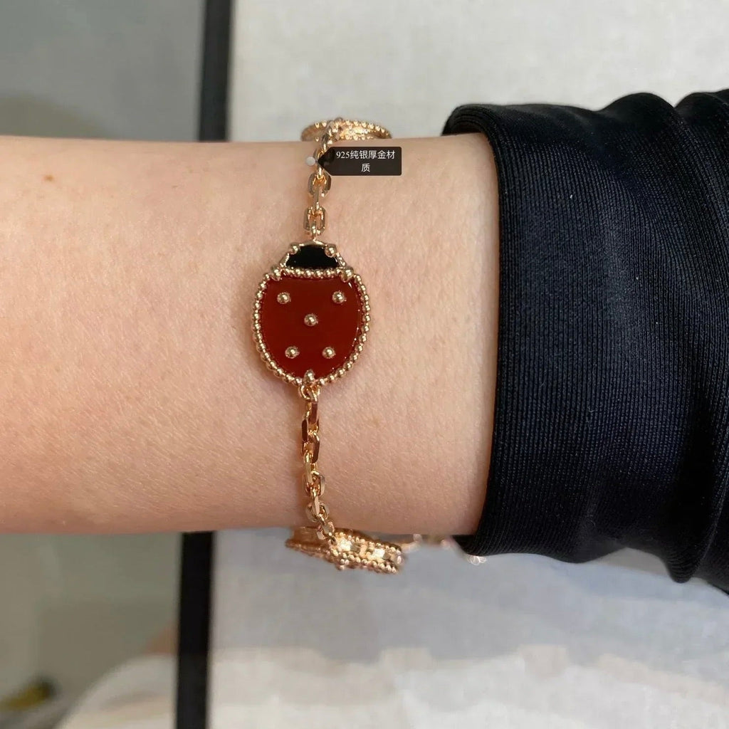 [LUXE JEWELRY]LUCKY SPRING 5 MOTIF BRACELET
