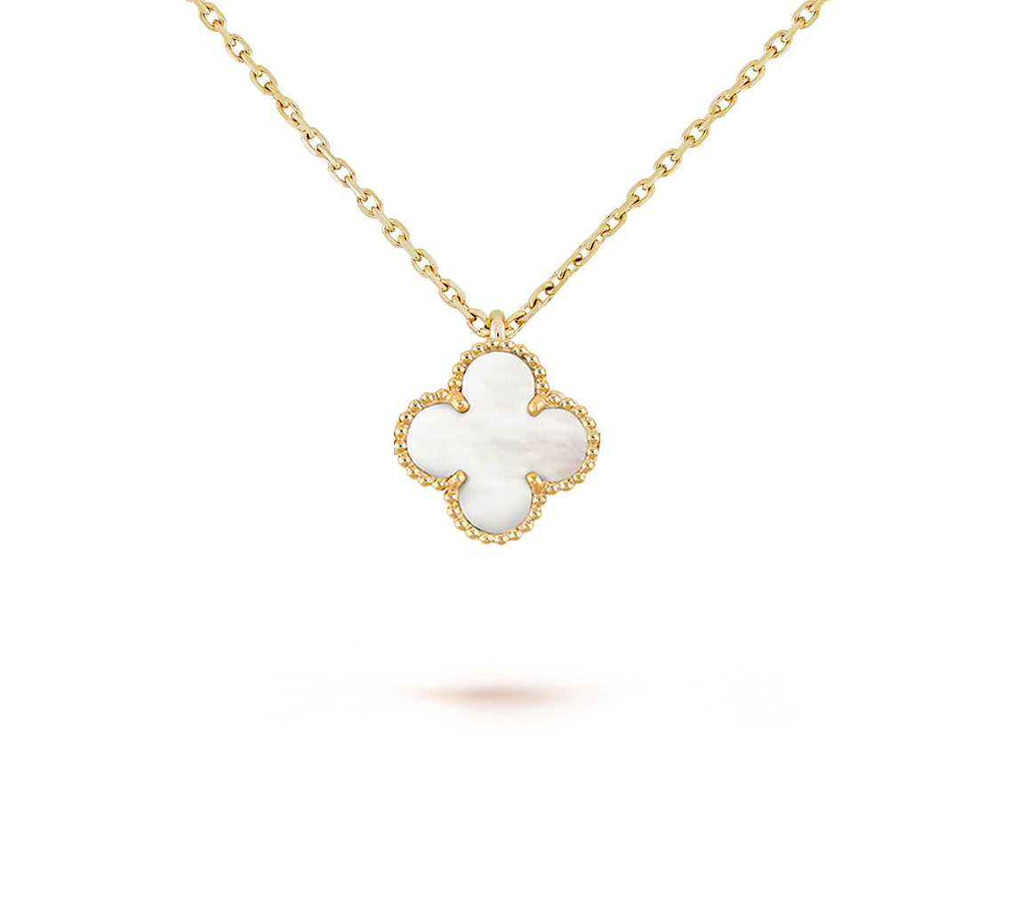 [LUXE JEWELRY]CLOVER MINI 9.5MM CARNELIANS NECKLACE COLLECTION