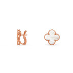 [LUXE JEWELRY]CLOVER 15MM MOP EARRINGS COLLECTION