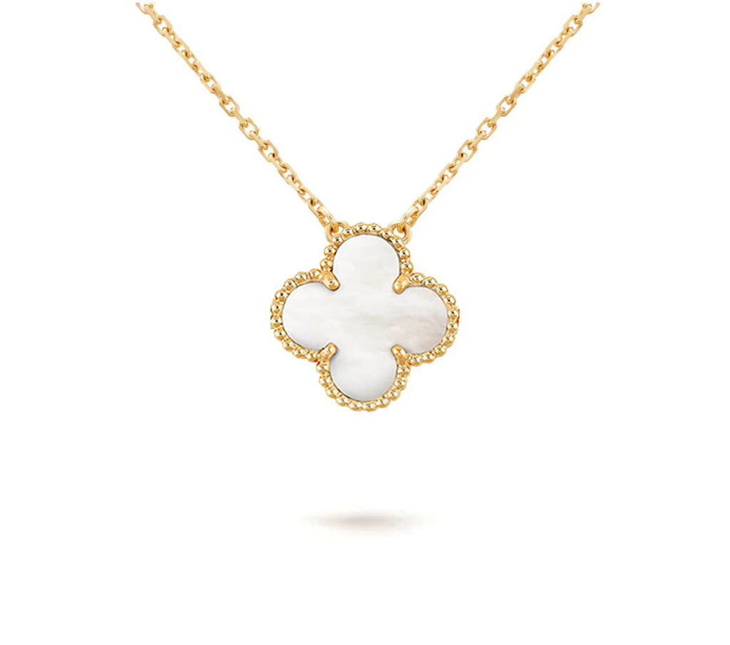 [LUXE JEWELRY]CLOVER 15MM SINGLE FLOWER NECKLACE COLLECTION