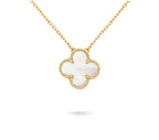 [LUXE JEWELRY]CLOVER 15MM SINGLE FLOWER NECKLACE COLLECTION