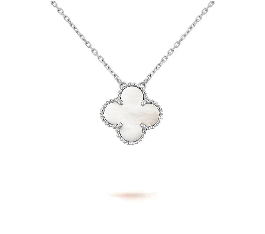 [LUXE JEWELRY]CLOVER 15MM NECKLACE SILVER COLLECTION