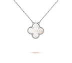 [LUXE JEWELRY]CLOVER 15MM NECKLACE SILVER COLLECTION