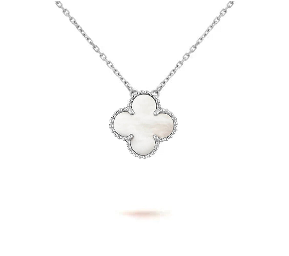 [LUXE JEWELRY]CLOVER 15MM NECKLACE SILVER COLLECTION