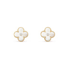 [LUXE JEWELRY]CLOVER  15MM DIAMOND EARRINGS COLLECTION