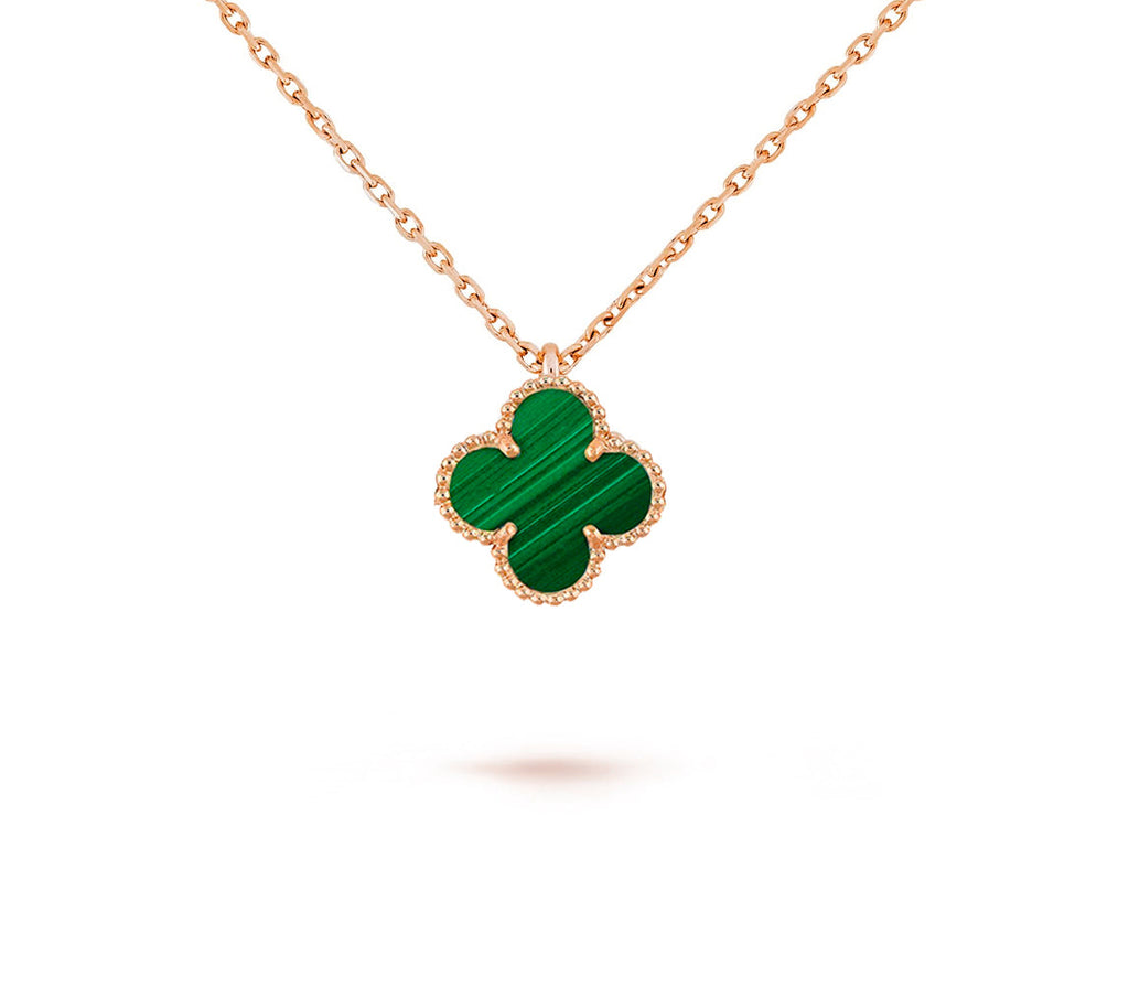 [LUXE JEWELRY]CLOVER MINI 9.5MM CARNELIANS NECKLACE COLLECTION