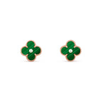 [LUXE JEWELRY]CLOVER  15MM DIAMOND EARRINGS COLLECTION