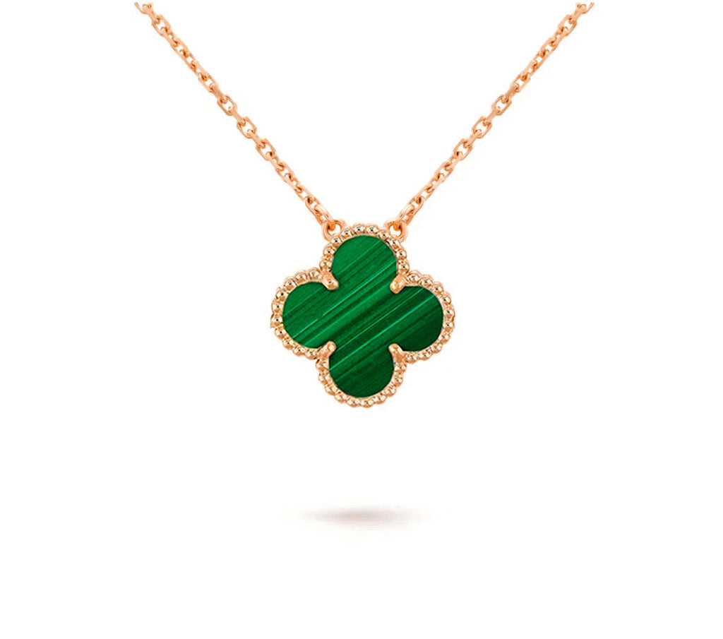 [LUXE JEWELRY]CLOVER 15MM SINGLE FLOWER NECKLACE COLLECTION